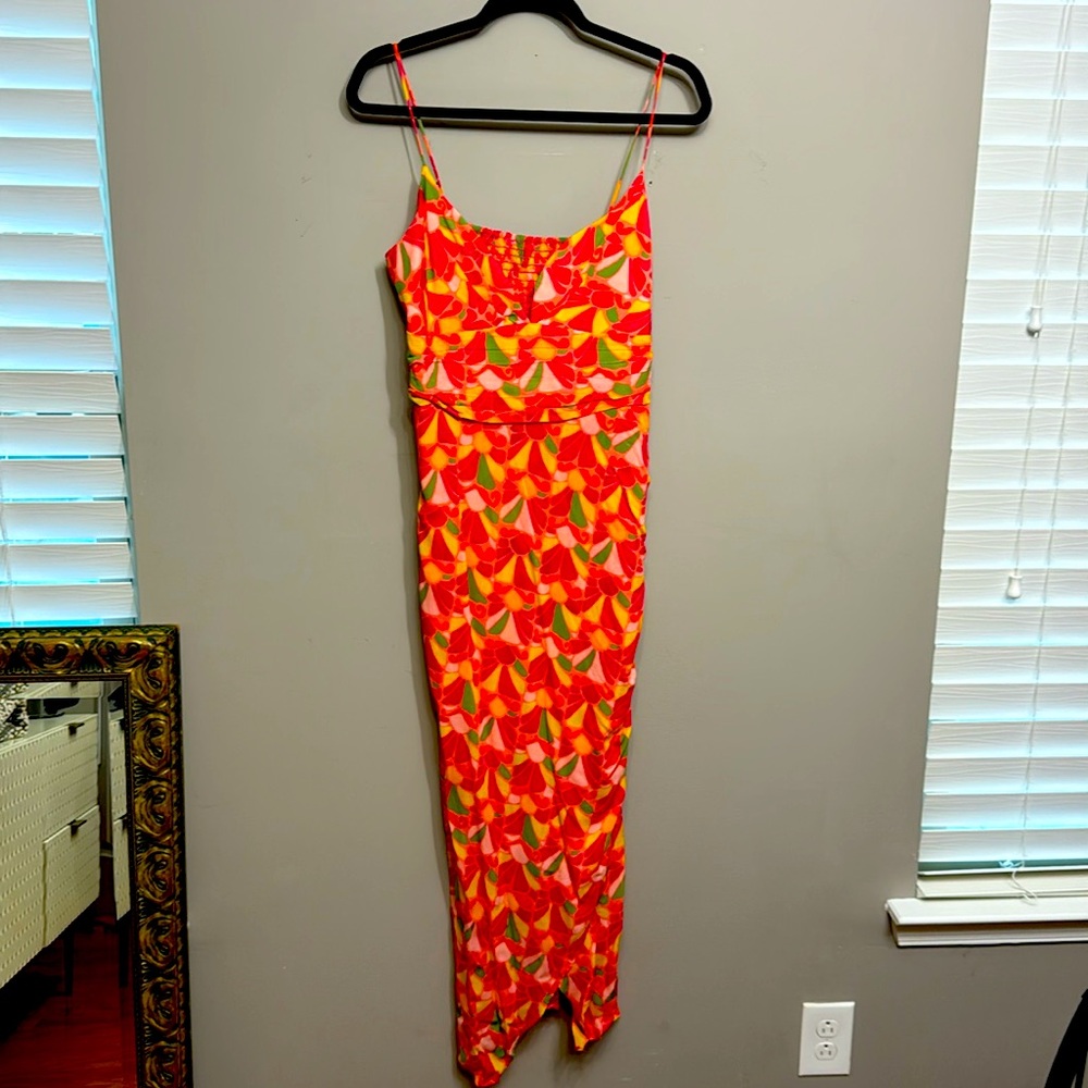 Zara pink flower dress size XL
